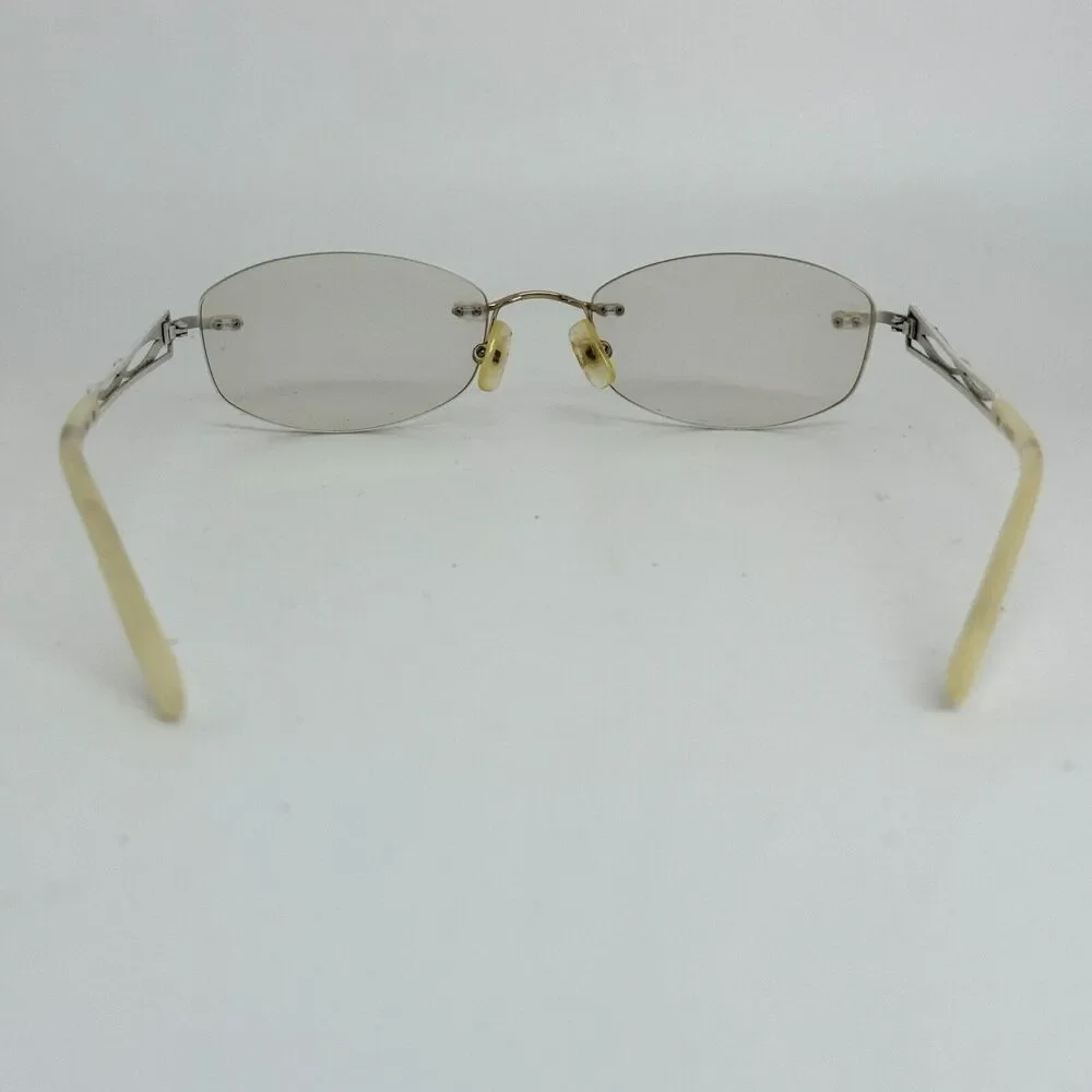 ARLOCK INFINITY 202 710 Gold Silver Eyeglasses Frames‎ 50-16-135 H14085